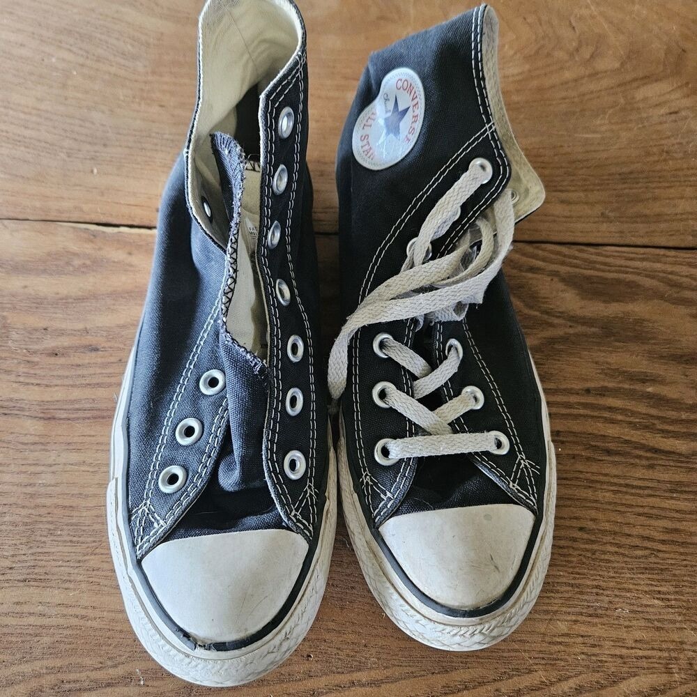 Converse Chuck Taylor All Star High Top Mens 6 Womens 8 Black Canvas Sneakers